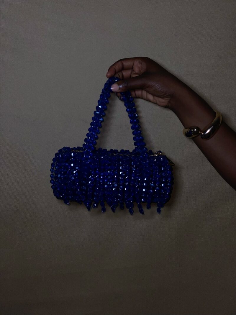 Obiageli fringe purse - Rich Blue - Image 3