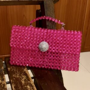 Adah Jewel Notebook Clutch – Magenta S. Sikamore