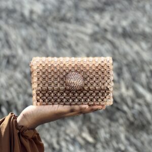 Adah Jewel Clutch – Gold S. Sikamore