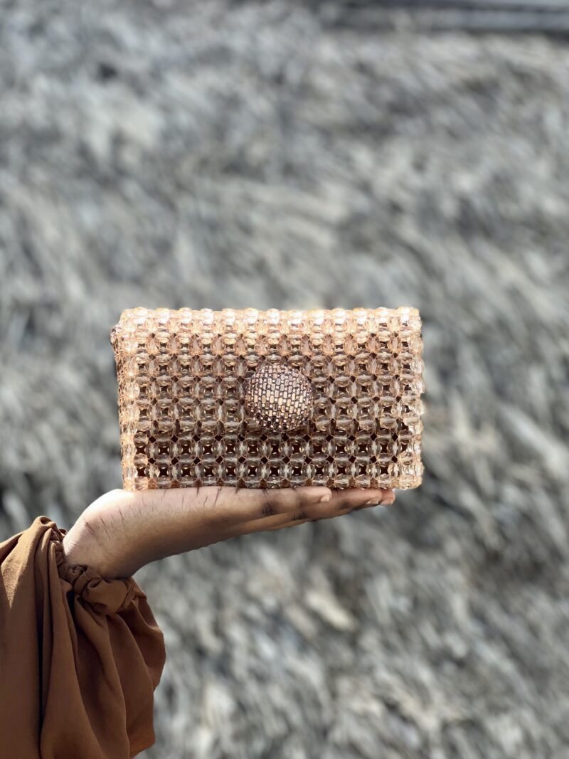 Adah Jewel Clutch - Gold