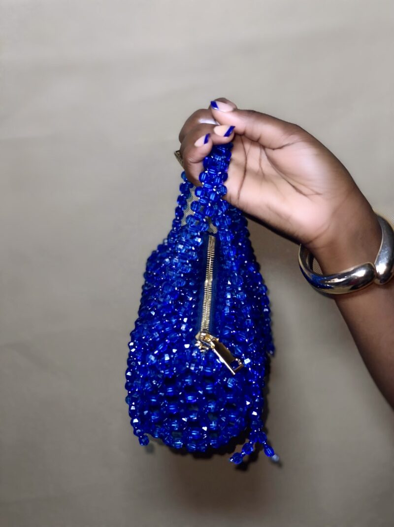 Obiageli fringe purse - Rich Blue - Image 4