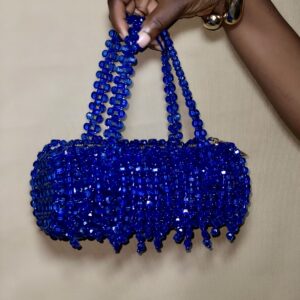 Obiageli fringe purse – Rich Blue S. Sikamore