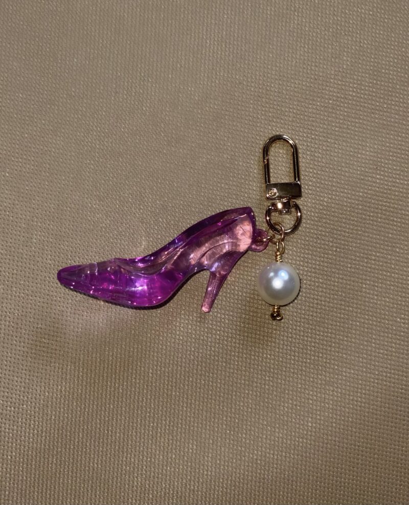 Court Shoe Charm - Purple