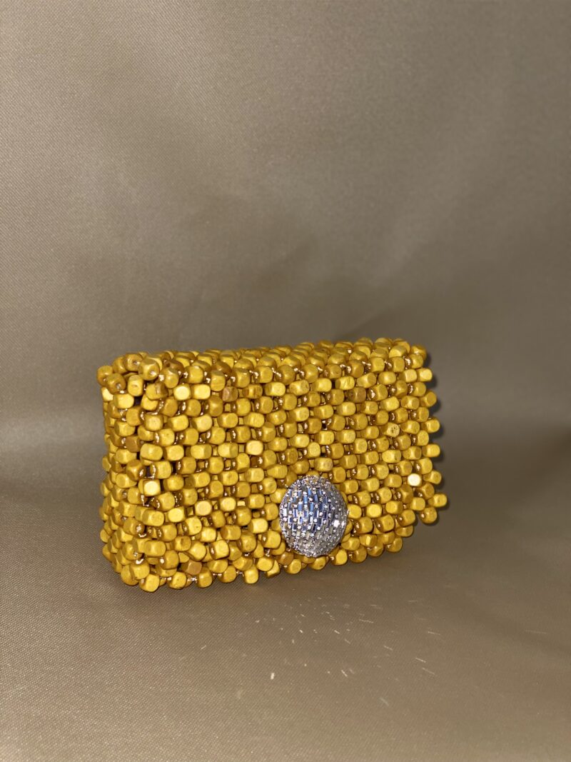 Adah Jewel Clutch - Wooden