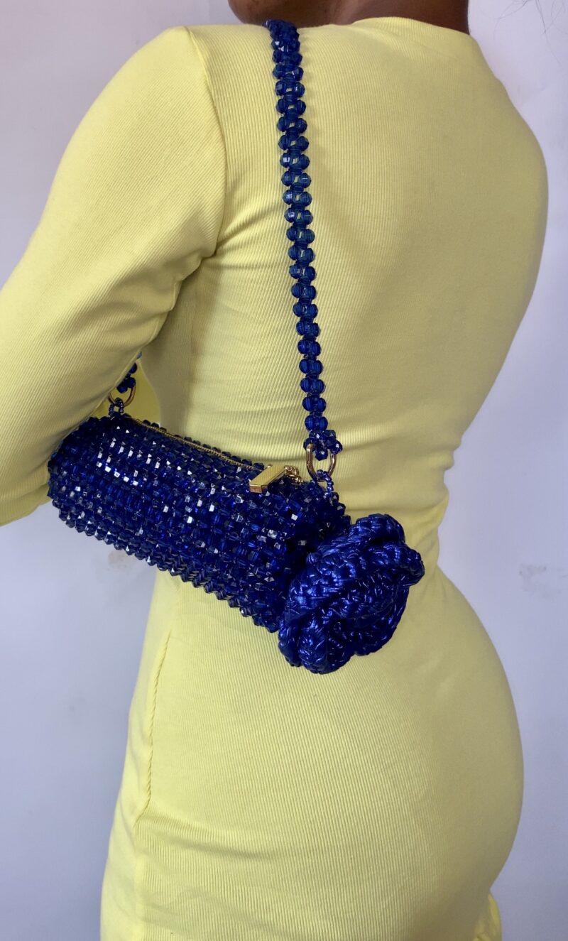 Rosette Cylinder - Cobalt Blue - Image 3