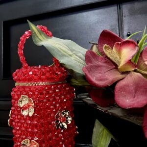 Simi Flower Bucket Bag – Red S. Sikamore