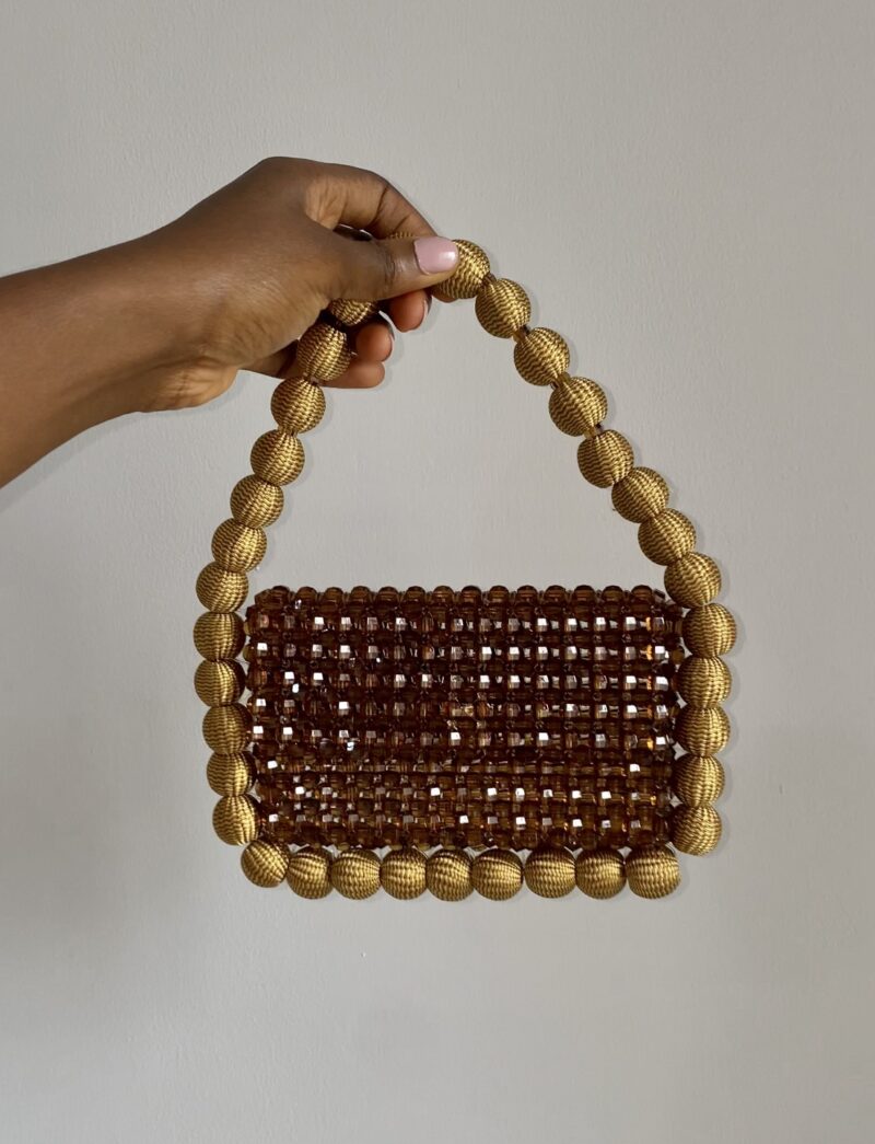 Bubble Pearl Bag - Brown - Image 6