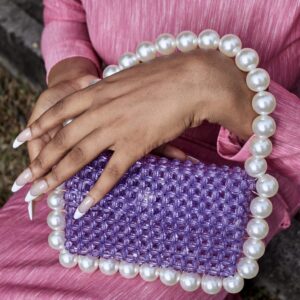 Bubble Pearl Bag – Purple S. Sikamore