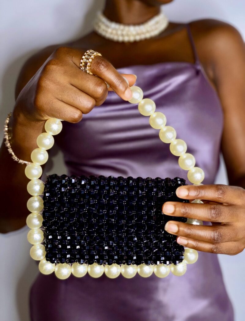 Bubble Pearl Black Bag - Image 3