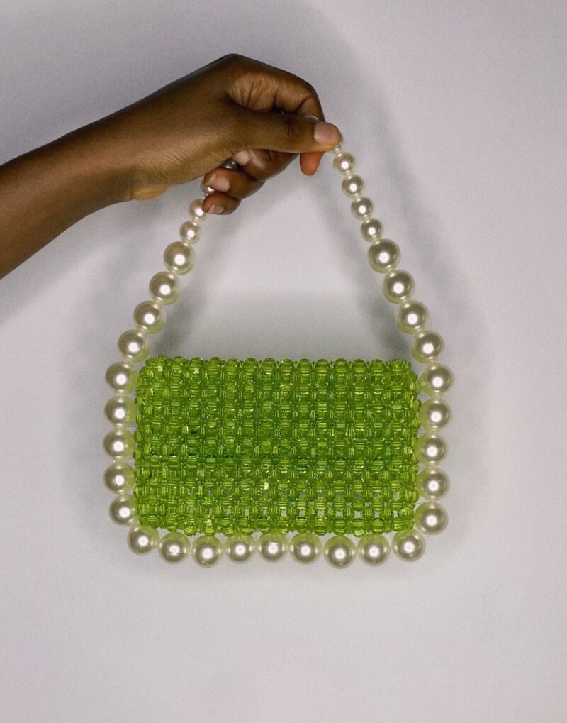 Bubble Pearl Bag - Lime - Image 3