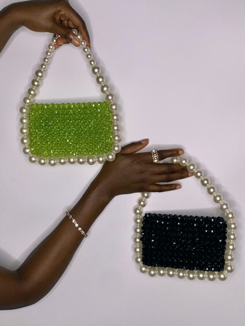 Bubble Pearl Bag - Lime - Image 2