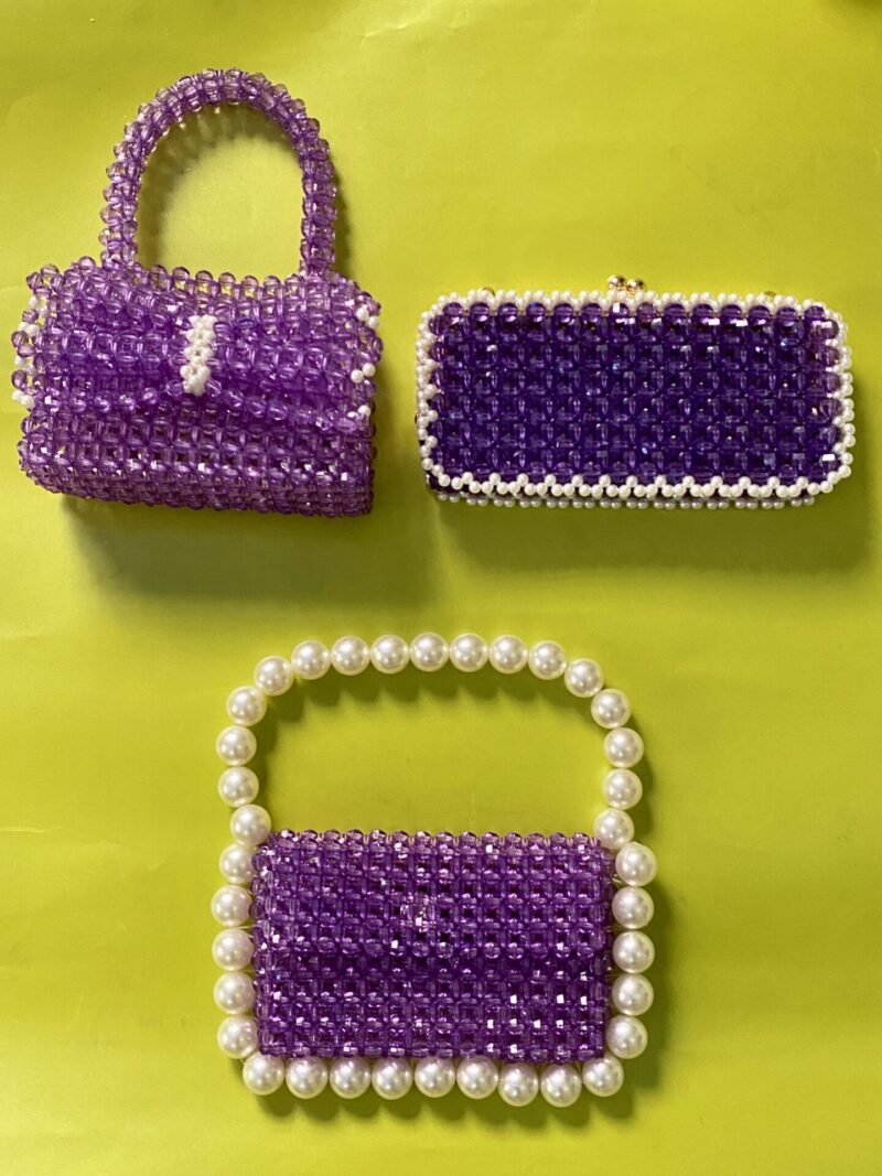 Bubble Pearl Bag - Purple - Image 2