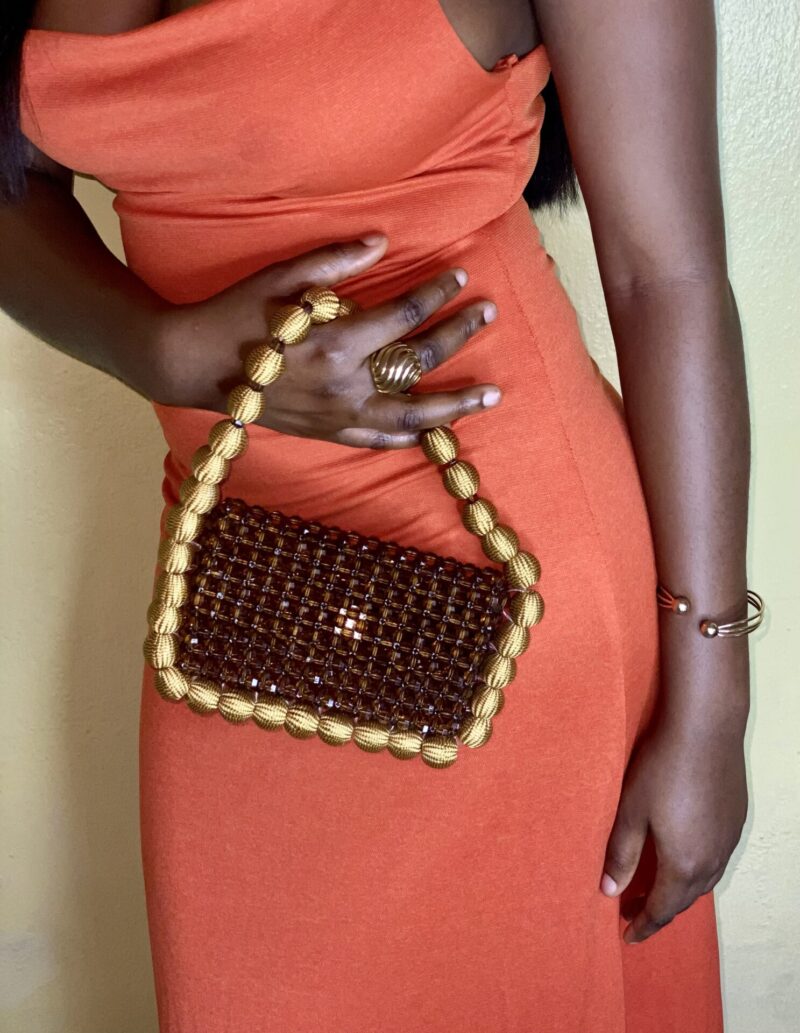 Bubble Pearl Bag - Brown - Image 7