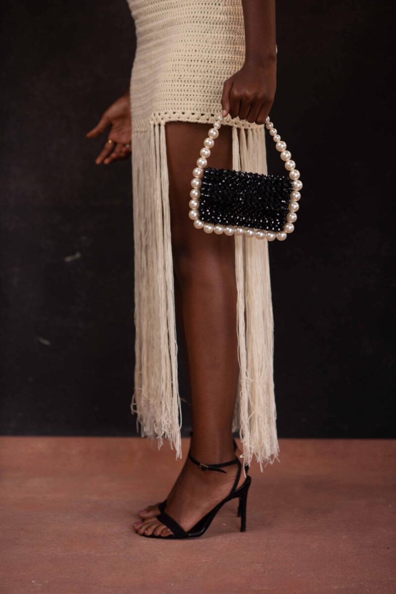 Bubble Pearl Black Bag - Image 5