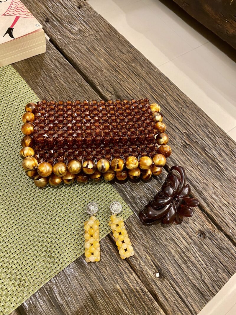 Donna MIDI Clutch - Brown Syrup - Image 4