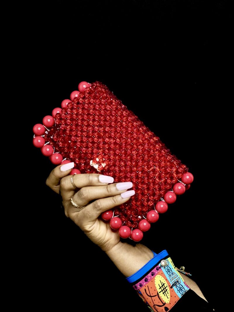 Donna Midi Clutch Blood Red